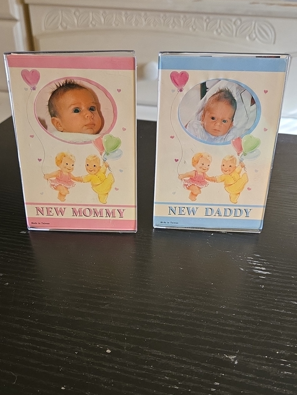 New Mommy and New Daddy Baby Photo Frames - Pink & Blue
